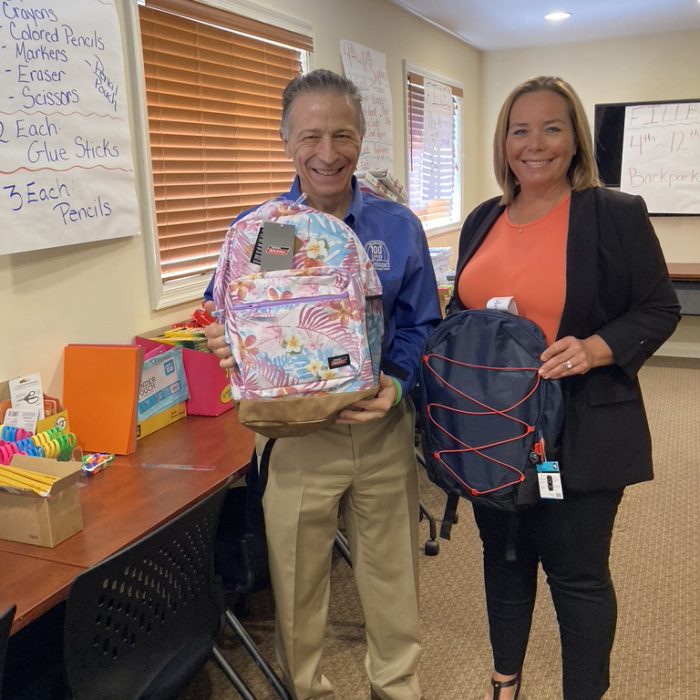 Staff with Backpacks