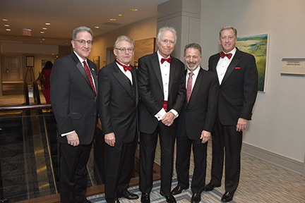 Deborah Executive Vice President, Operations, COO, Joseph Manni; Lynn McGrath, MD, Deborah Vice President Medical Affairs; Gala Honoree Greg Olsen, PhD; Deborah President and CEO Joseph Chirichella; and Deborah Hospital Foundation Chief Development Officer Steve Toal