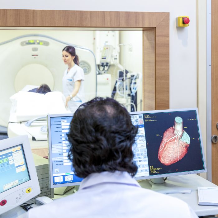 Patient getting scan