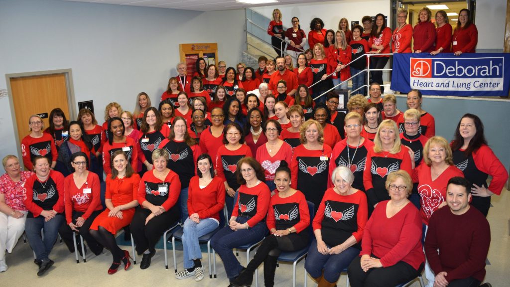 Employees Wearing Red
