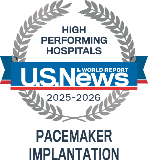 High Performing Hospital US News 2025-2026 Pacemaker Implantation